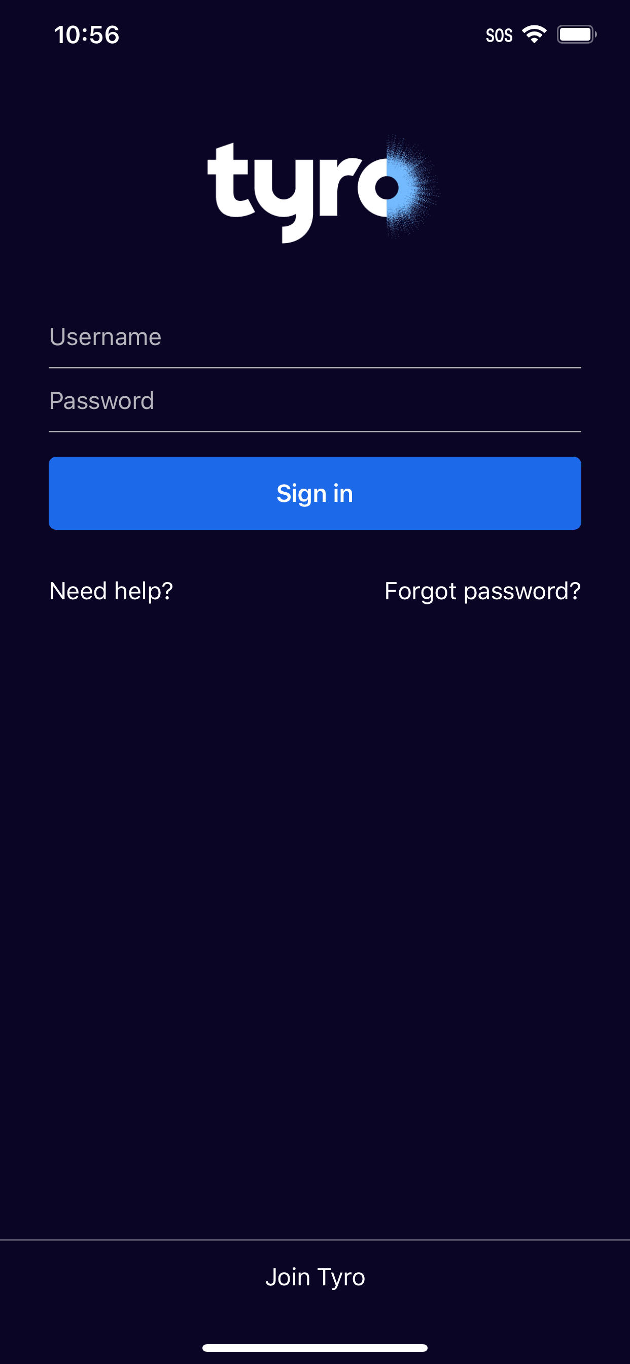 How do I log in to the Tyro App for the first time?