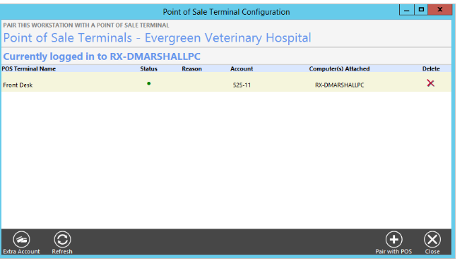 How to integrate the EFTPOS machine with RxWorks