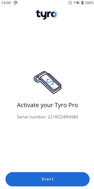 How on device activation works on Tyro Pro