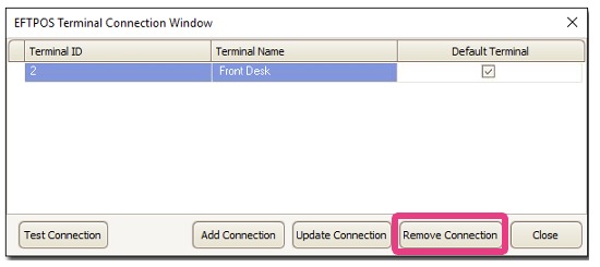 How to pair a replacement EFTPOS machine in Pracsoft